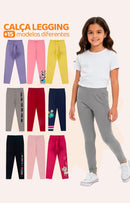 Kit Sortido Com 4 Calças Legging