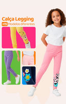 Kit Sortido Com 4 Calças Legging