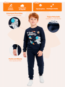 Conjunto Moletom Infantil Menino Urso Winter