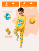 Conjunto Pijama Longo Infantil Menino Monstrinhos Pijama