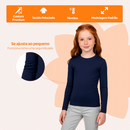 Blusa Térmica Bebê Menina Marinho