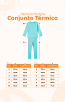 Conjunto Térmico Longo Verde Água-Menino