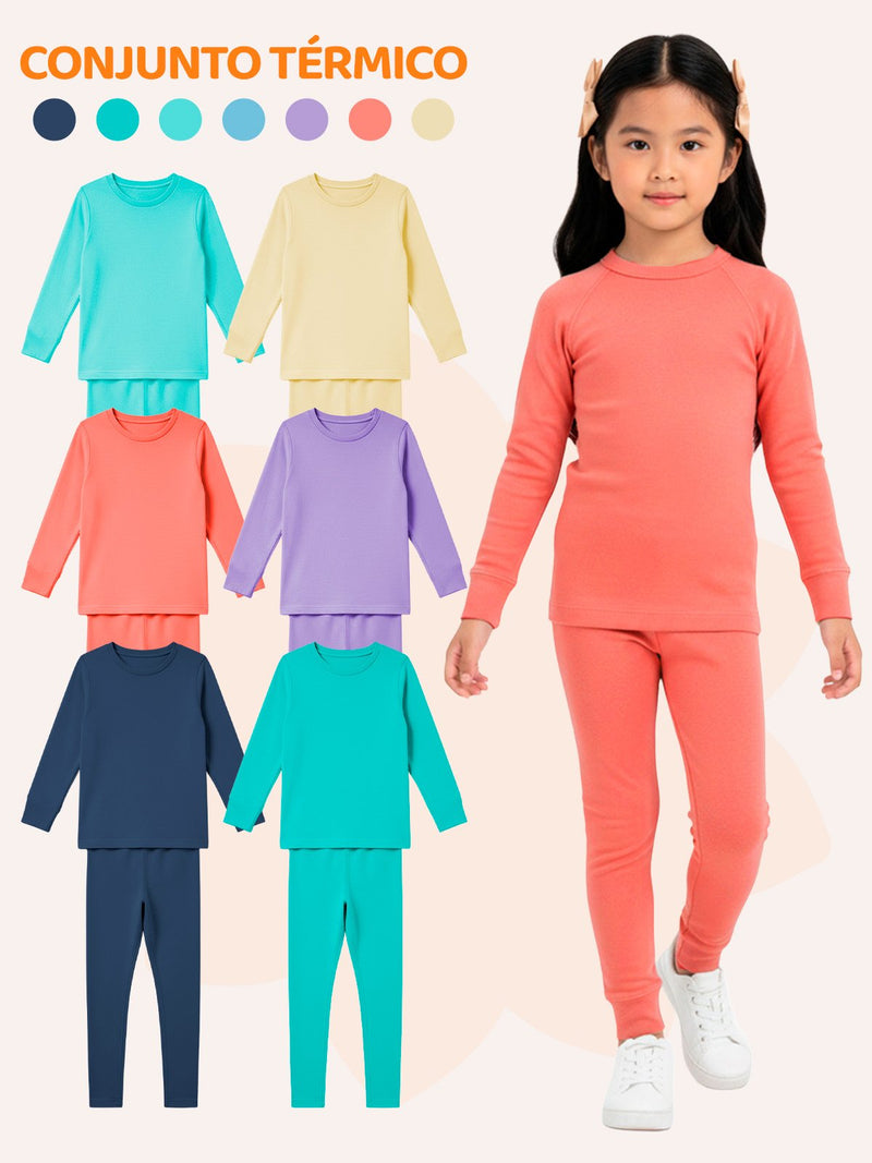 Kit Com 4 Peças(2 Conjuntos) Termicos Longo