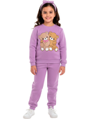 Conjunto Moletom Infantil Menina Ursinhos Amigos