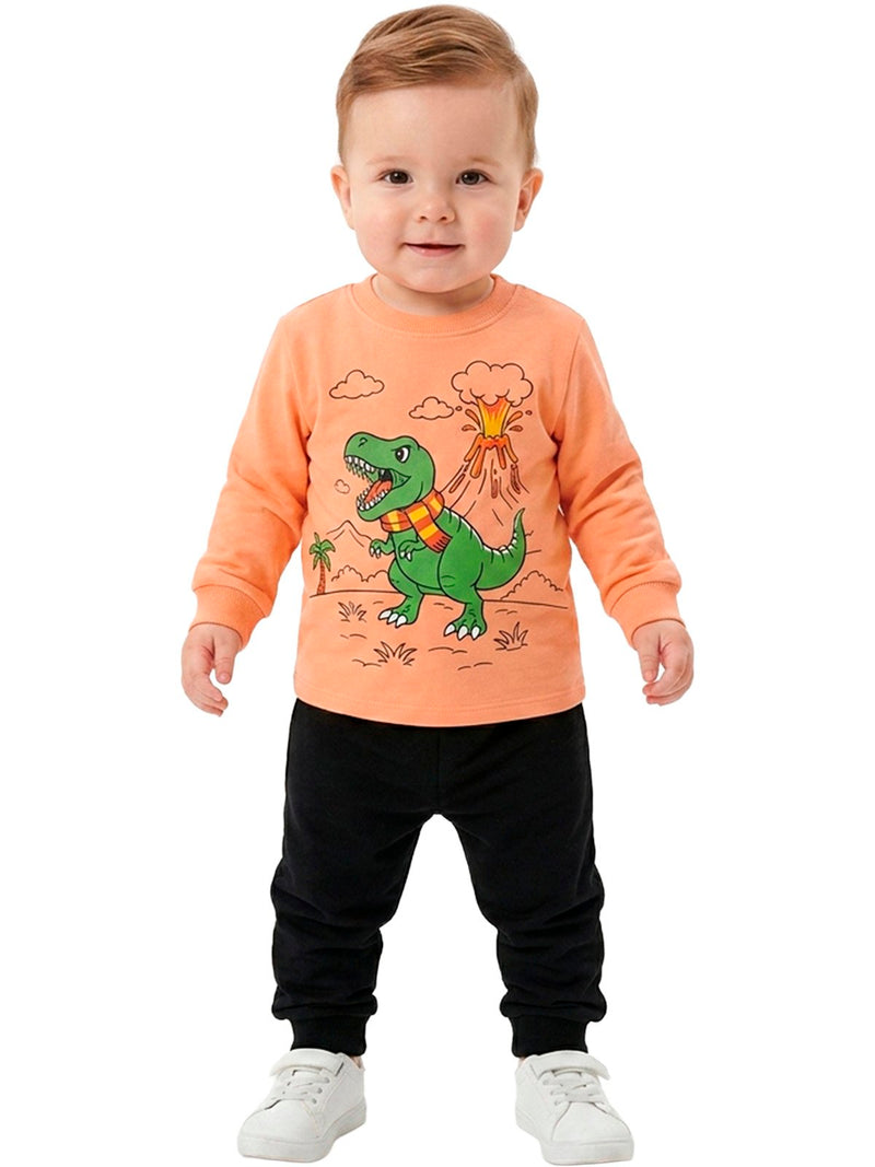 Conjunto Meia Estação Bebe Masculino Dino Vulcão