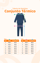 Conjunto Térmico Longo Marinho-Menina