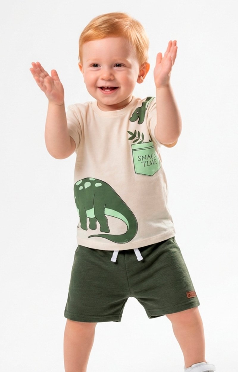 Conjunto Infantil Masculino Dinossauro
