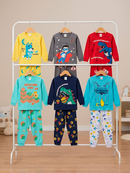 Pijama Longo Infantil  Masculino Lanchossauro