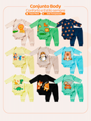 Conjunto Body e Calça Longo Urso e Ratinho