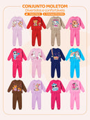 Conjunto Moletom Bebe Menina My Rabbit Chiclete