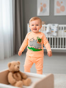 Conjunto Body e Calça Longo Suedini Hipopótamo 