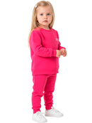 Conjunto Moletom Bebe Menina Monocromático Pink