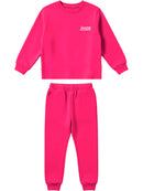 Conjunto Moletom Bebe Menina Monocromático Pink