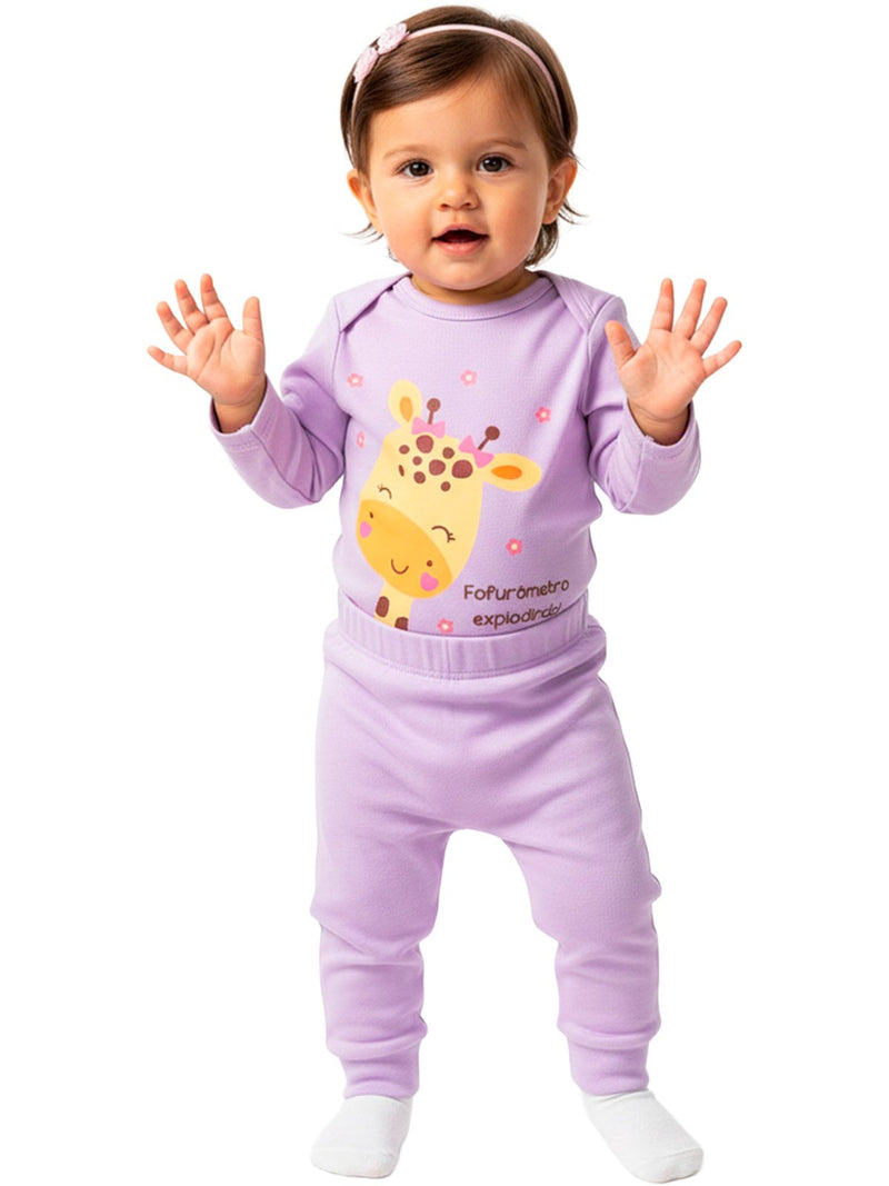 Conjunto Body e Calça Longo Suedini Jirafa