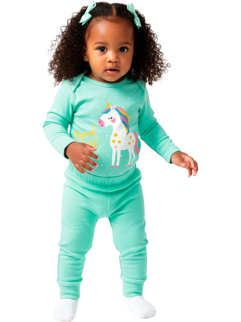 Conjunto Body e Calça Longo Suedini Unicornio