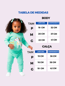 Conjunto Body e Calça Longo Ursinha Ballet