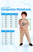 Conjunto Moletom Bebe Menino Dino Gamer