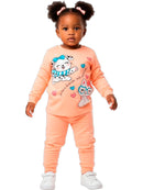 Conjunto Moletom Bebe Menina Diversão Garantida