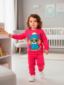  Conjunto Moletom Bebe Menina Cachorrinha Frio