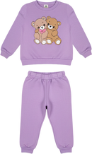 Conjunto Moletom Infantil Menina Ursinhos Amigos