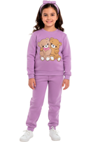 Conjunto Moletom Infantil Menina Ursinhos Amigos