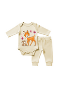 Conjunto Body e Calça Longo Suedini Bambi e Coelho