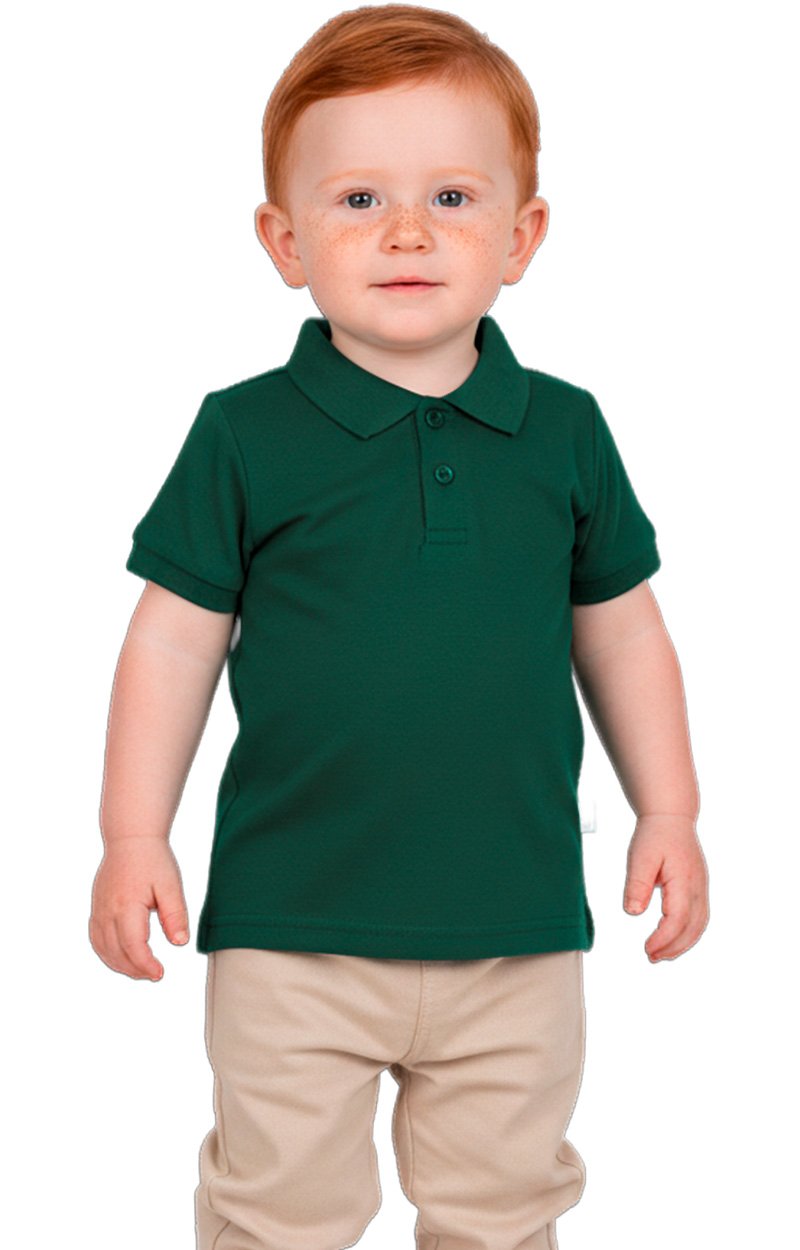Camisa Gola Polo Verde Militar Masculina 